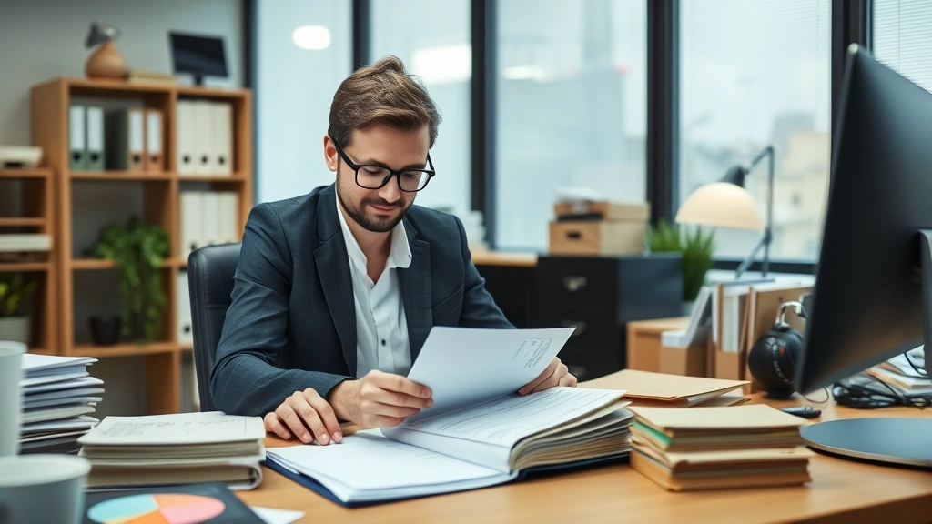 lancaster county sc taxes - 
Business owner organizing financial records and receipts for tax filing in orga