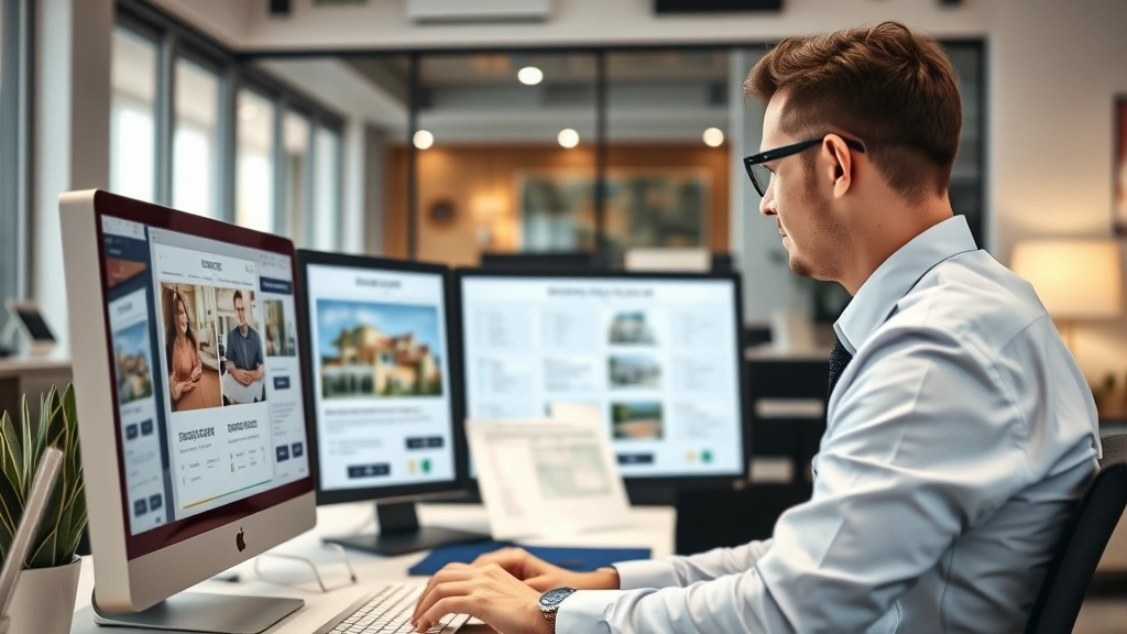 lane county tax records - 
Real estate professional examining property records on computer monitor in cont