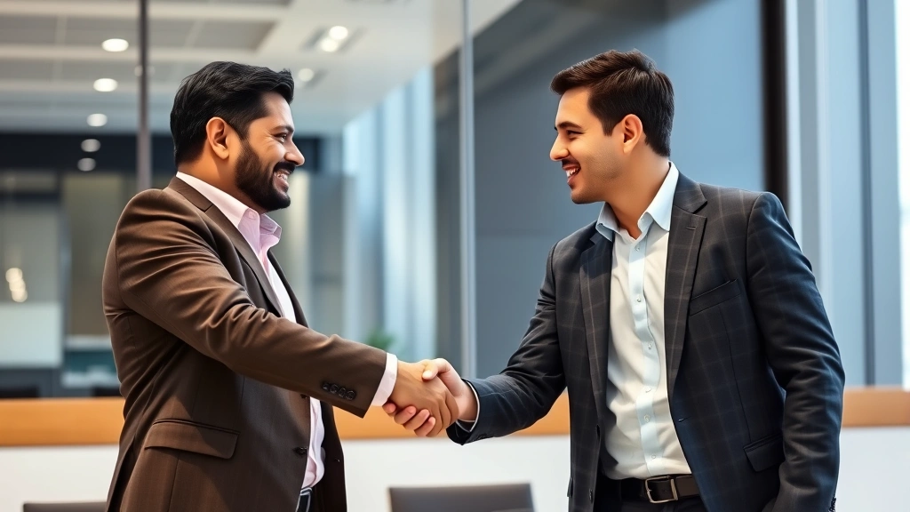 latino tax -
Handshake between Latino business owner and tax professional in office setting,