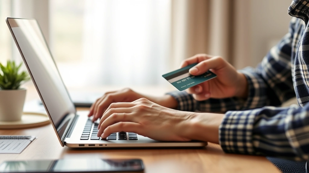 lee county tax collector lehigh acres - 
Person making online payment on laptop for property taxes with credit card
