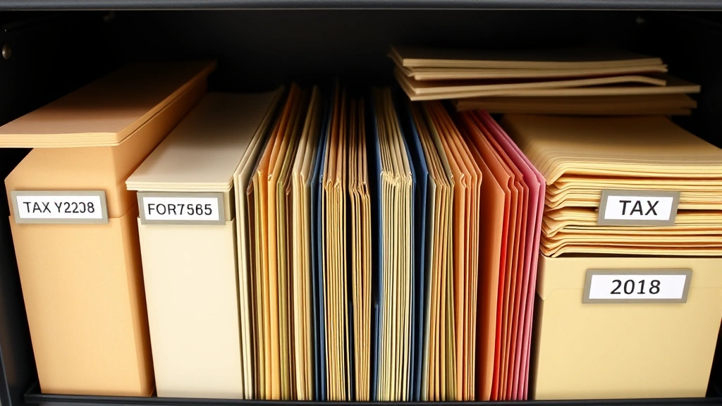legal tax service - 
Organized filing cabinet with labeled tax year folders
