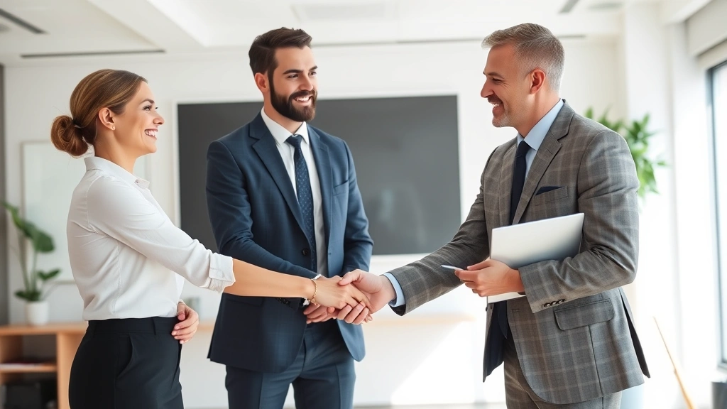 legal tax service - 
Diverse business owner and tax professional shaking hands in professional offic