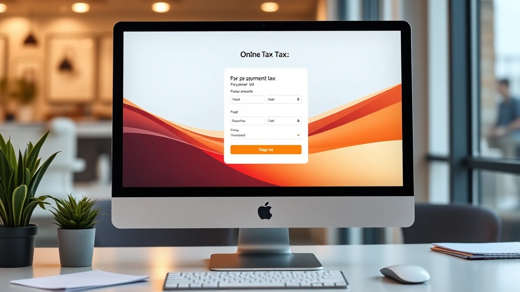 levy county tax collector - 
Modern computer screen displaying online tax payment portal with secure payment