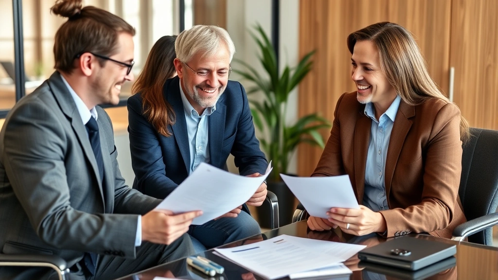 lewiston tax - 
Diverse couple meeting with financial advisor in professional office, reviewing