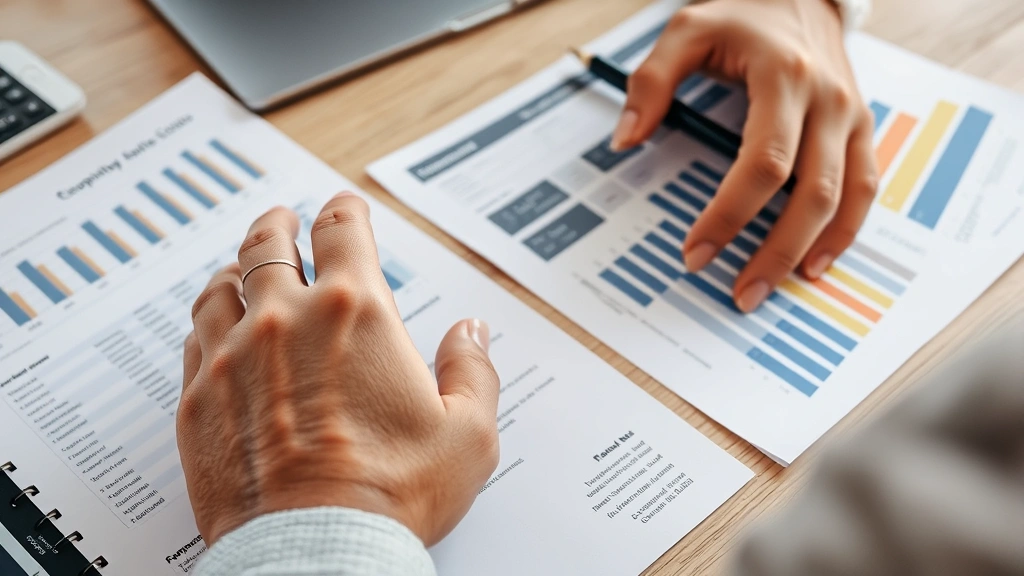 lincoln county property tax - 
Close-up of hands reviewing real estate comparable sales data and property asse