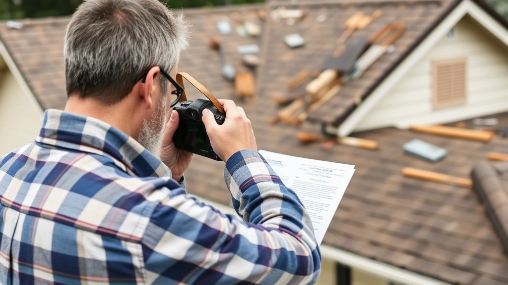 lincoln county property tax - 
Homeowner photographing roof damage and home repairs for property tax appeal do
