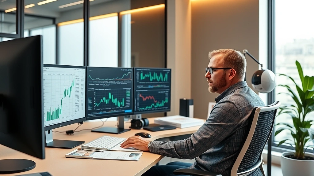 llc tax loopholes - 
Modern office space with LLC owner at desk with multiple monitors showing finan
