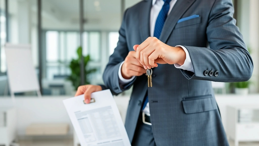 luzerne county tax claim - 
Real estate investor holding property deed and keys, modern business casual att