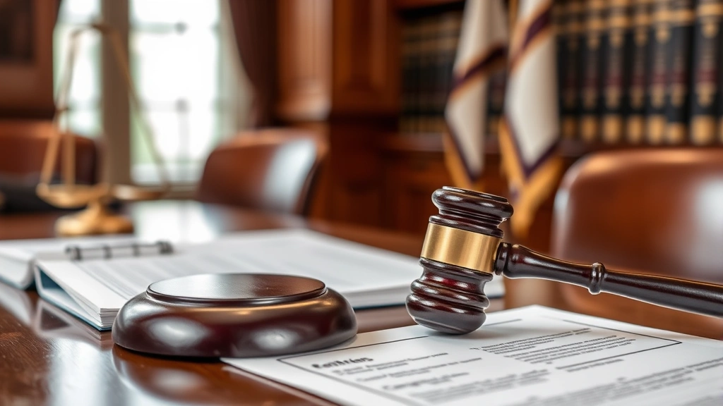 luzerne county tax claim - 
Gavel and legal documents on mahogany desk, courthouse or legal office setting,