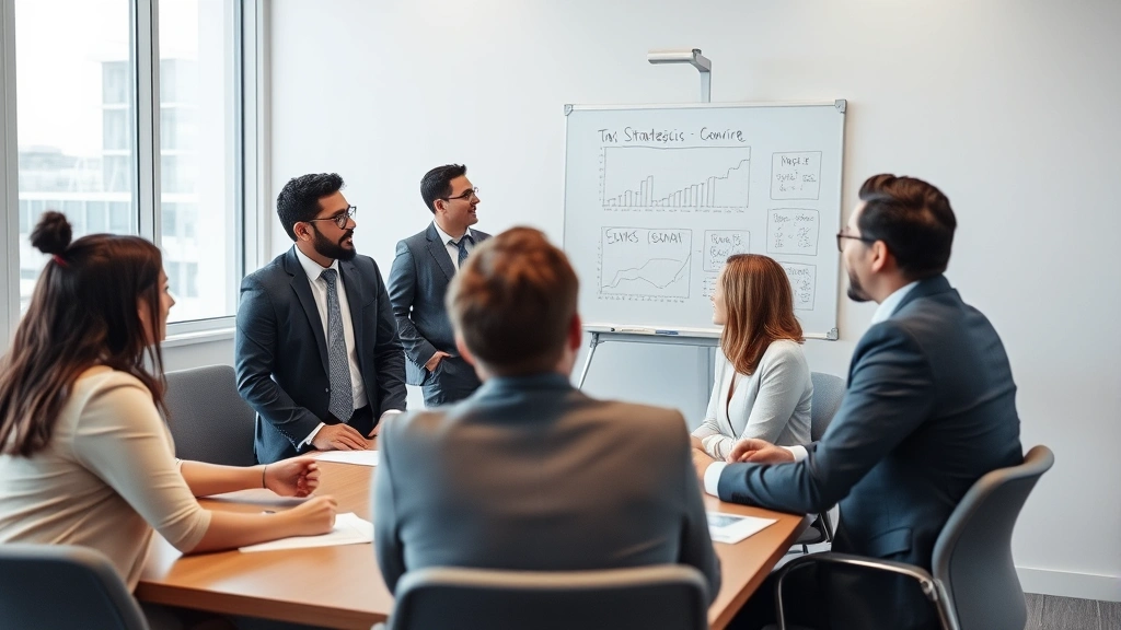 maine excise tax calculator -
Diverse group of business professionals in conference room discussing tax strat