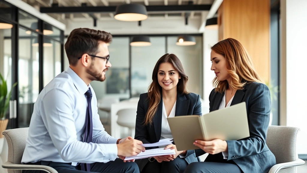 mansion tax nj - 
Professional couple meeting with a tax advisor or attorney in a modern office s