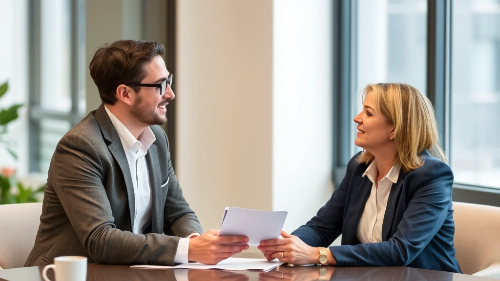 michigan income tax payment - 
Financial advisor having consultation meeting with client discussing tax planni