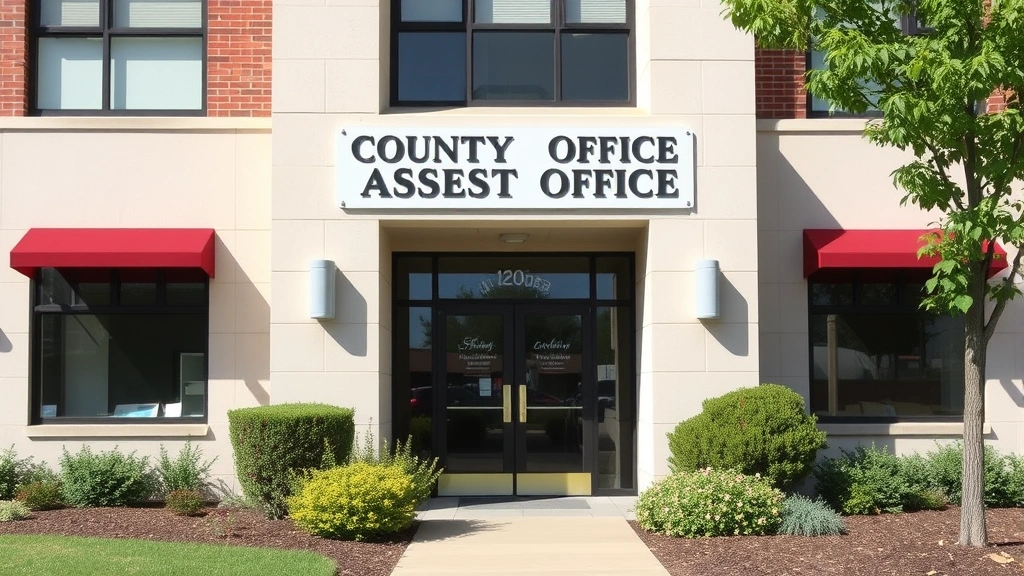 mississippi property tax - 
County assessor’s office building exterior, professional government build