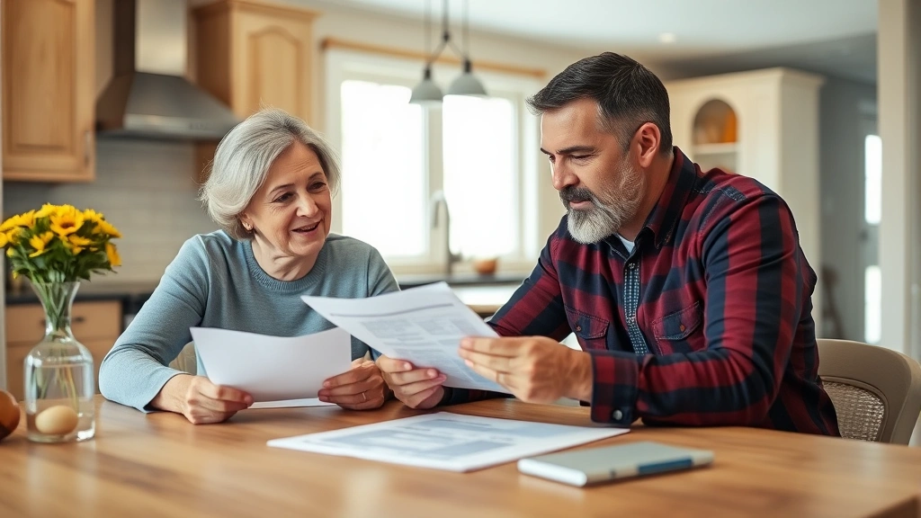 municipality of anchorage property tax - 
Homeowner couple reviewing financial documents and property assessment letter a