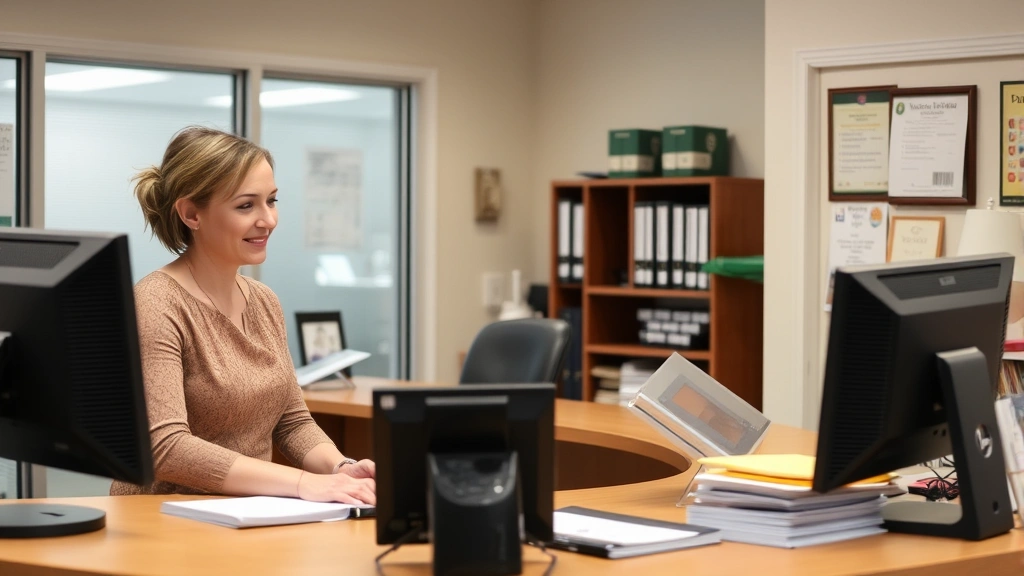 naugatuck tax collector - 
Friendly municipal office staff member assisting a homeowner at a tax collector