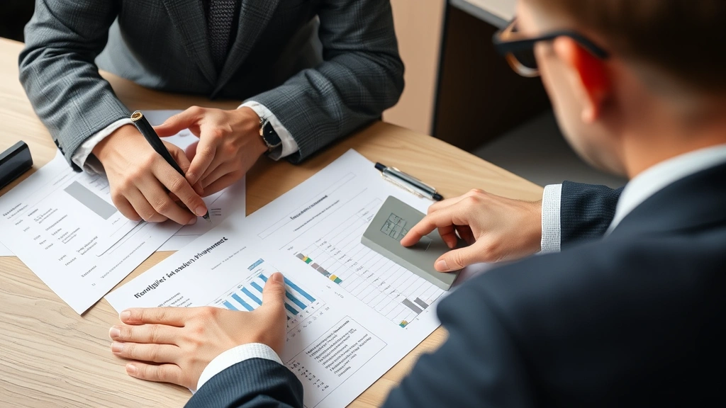 naugatuck tax collector - 
Professional financial advisor in glasses pointing to property assessment detai