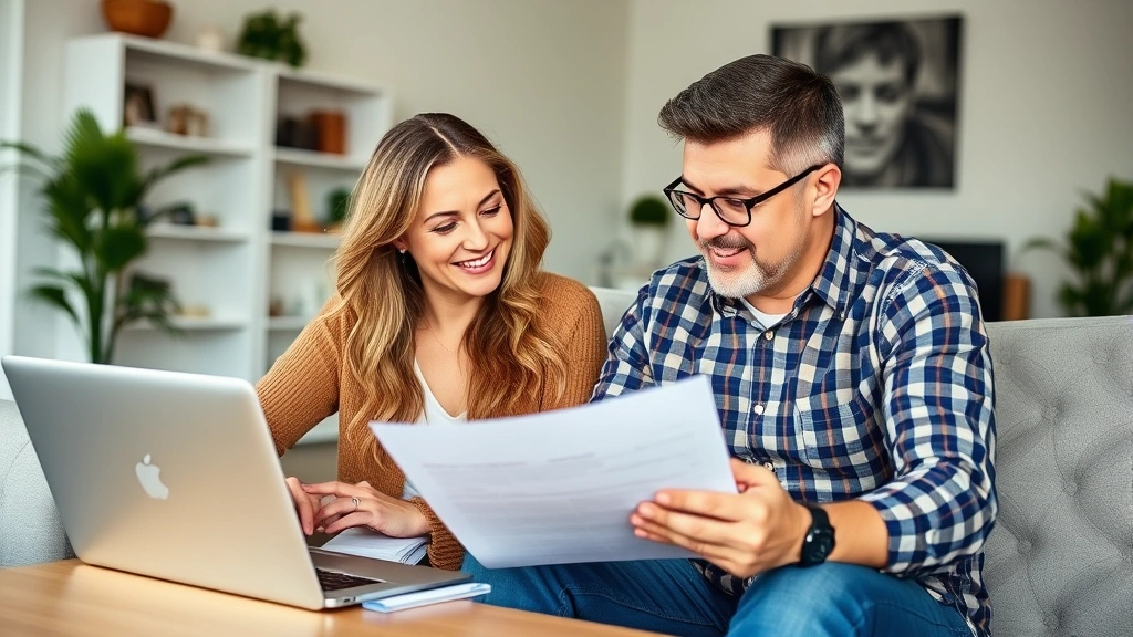 nc sales tax on automobiles - 
Diverse couple reviewing vehicle purchase agreement and tax documents together 