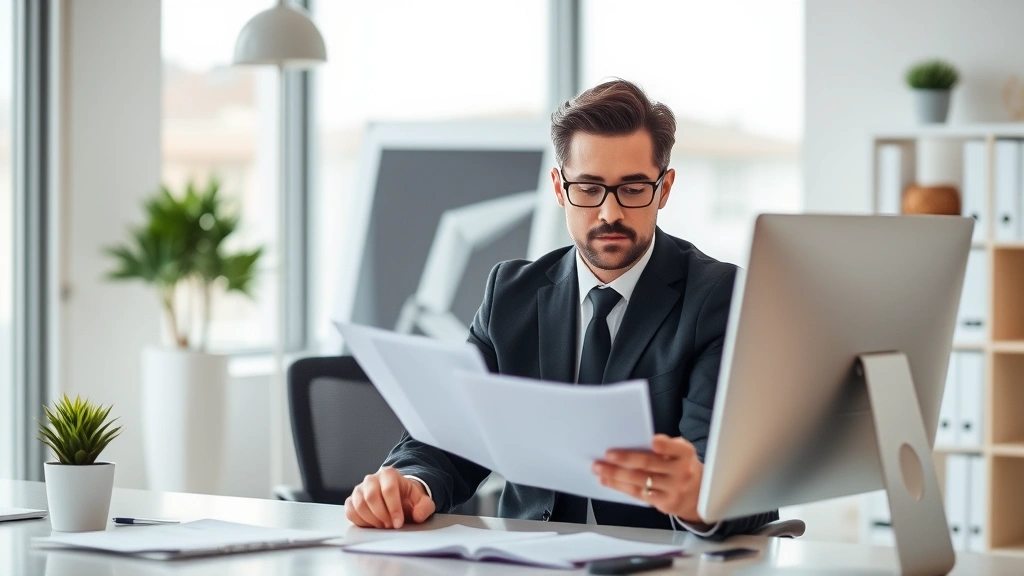 new jersey property tax relief - 
Professional tax advisor or assessor in modern office reviewing property detail