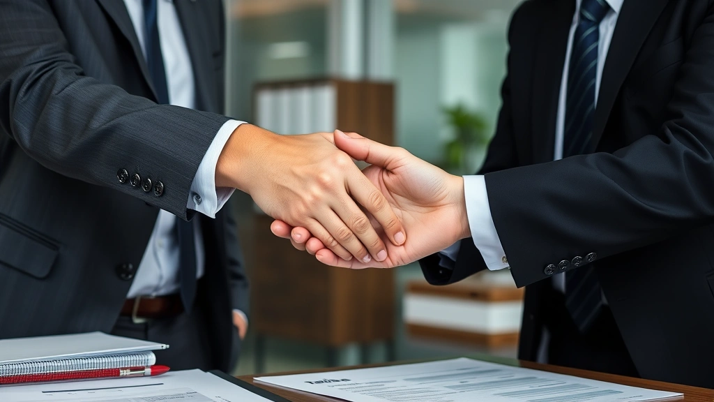 nfa tax - 
Businessperson shaking hands with a financial advisor in a professional office 