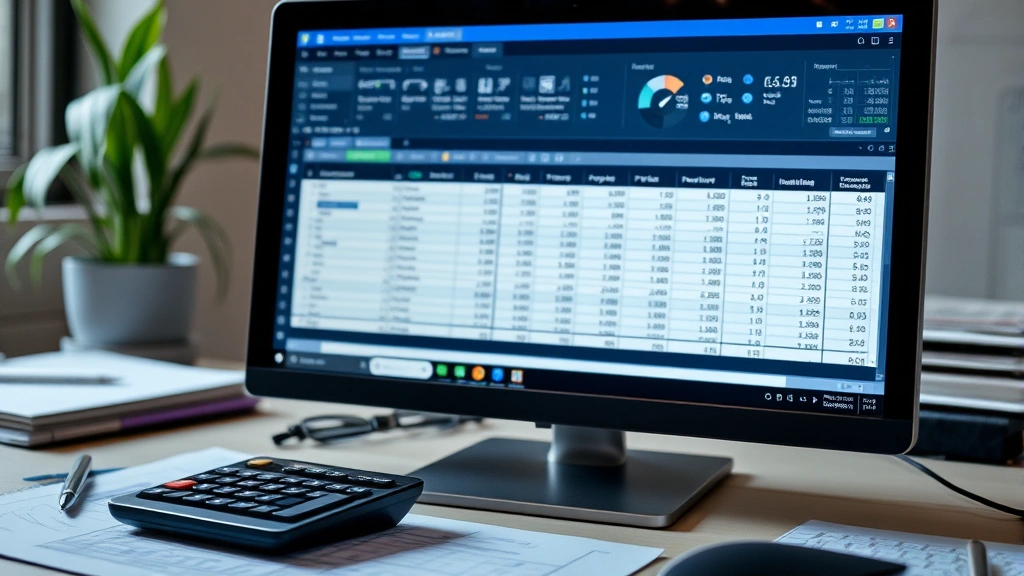 nfa tax - 
Computer screen displaying tax software or spreadsheet with financial data, cal