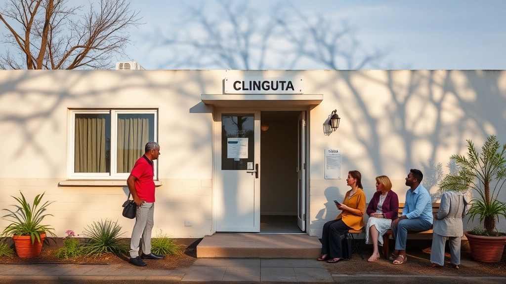 nonprofit tax-exempt status removal proposal - 
or clinic) with people waiting outside
