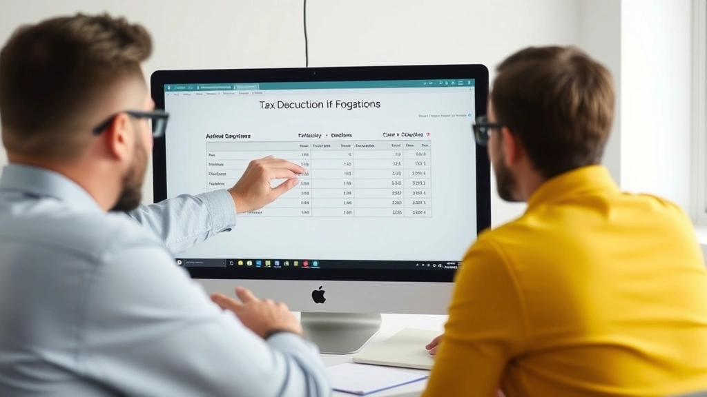 ny sdi tax -
Financial advisor explaining tax deductions on computer screen to focused clien