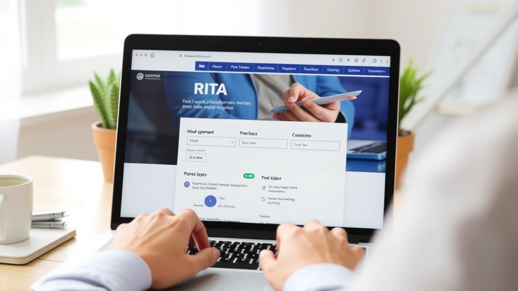 ohio rita taxes -
Person using laptop to file taxes online with RITA portal displayed on screen