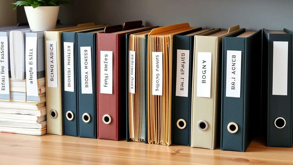 oregon death tax -
Organized files and folders labeled with estate planning categories on organize