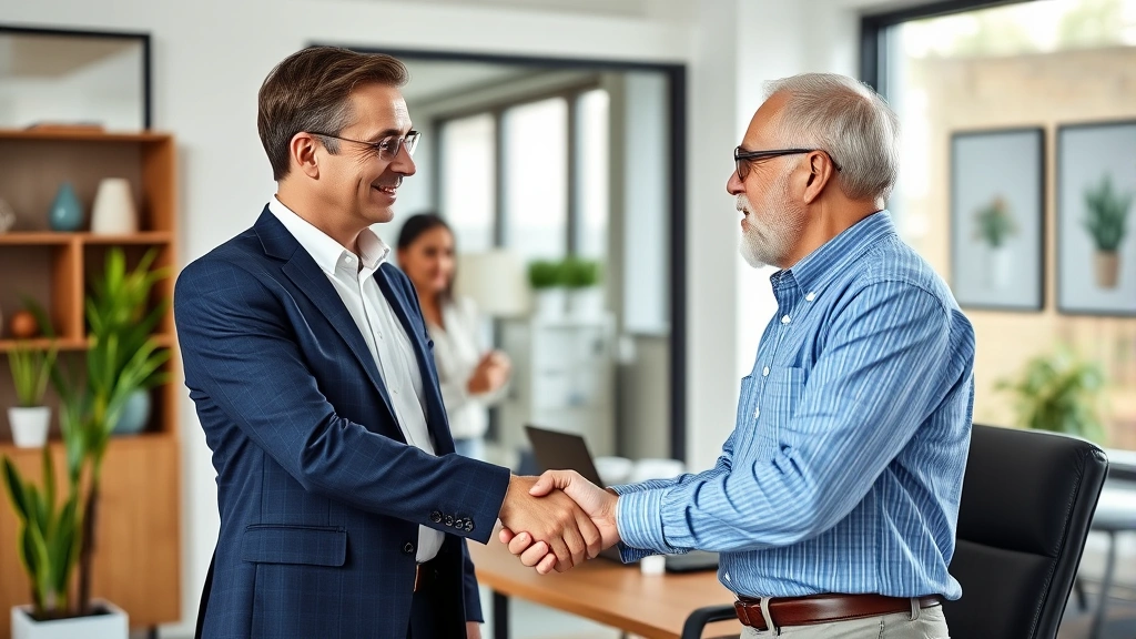 osceola county property tax - 
Tax professional and homeowner shaking hands in bright office setting after suc