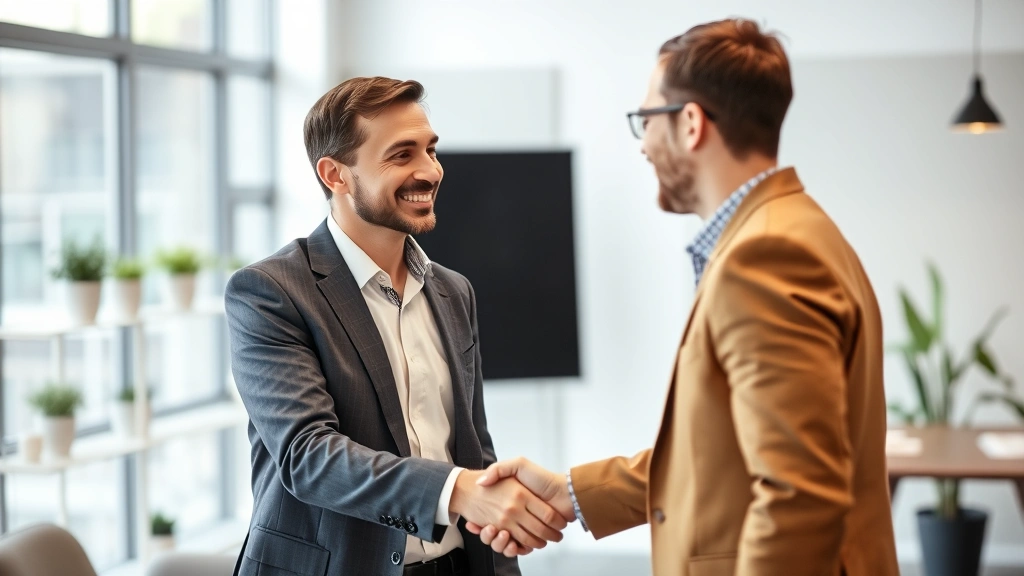 osceola county tax collector st. cloud branch - 
Handshake between tax professional and client in modern office environment
