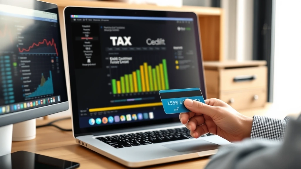 osceola county tax collector st. cloud branch - 
Person using computer for online tax payment with credit card visible on desk
