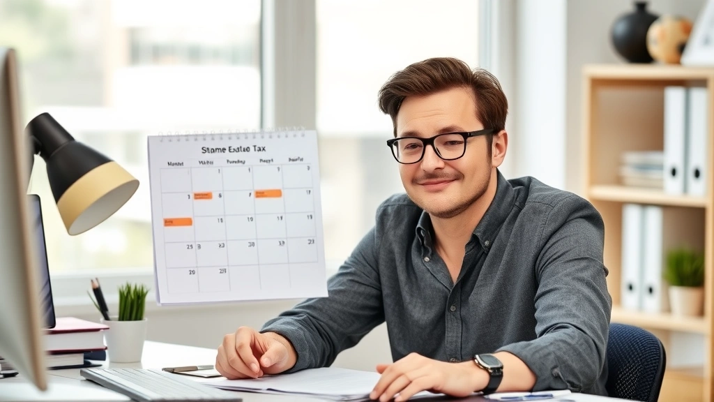 pa estimated tax payments - 
Relieved entrepreneur at desk with cleared calendar showing all estimated tax p