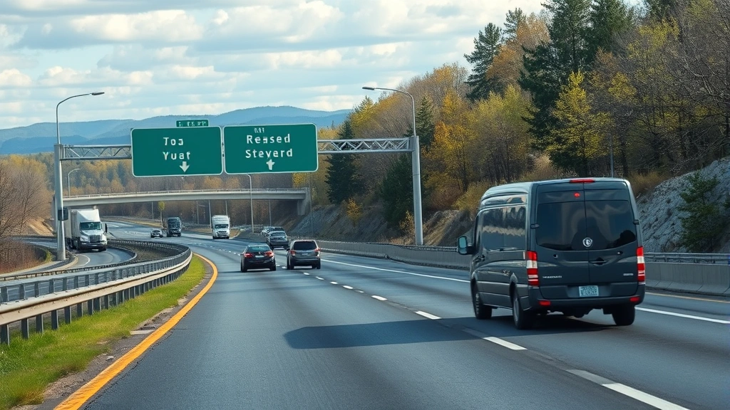 pa gas tax - 
Modern highway scene with well-maintained Pennsylvania roads and infrastructure
