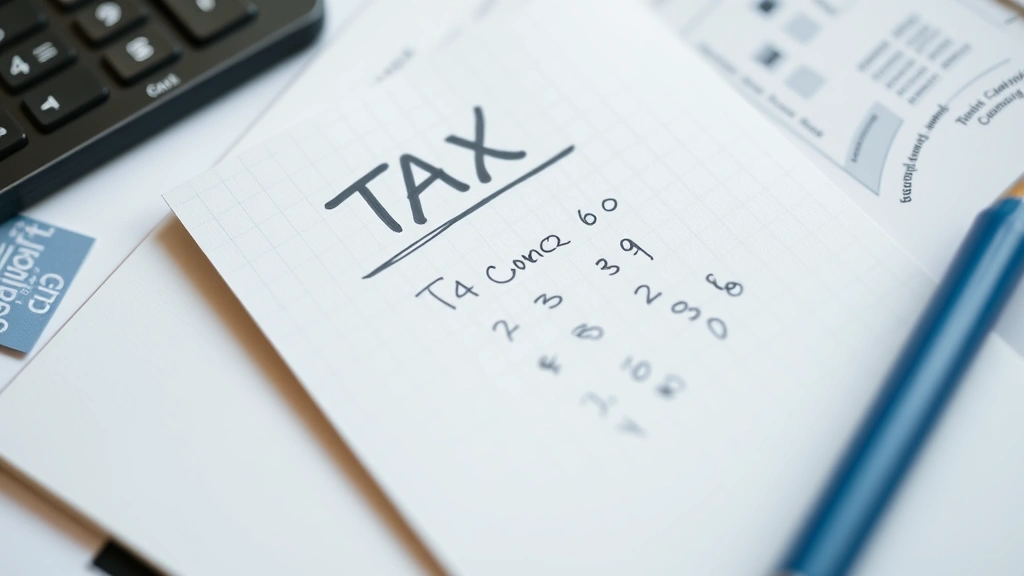 pasadena sales tax - 
and notepad showing tax calculations
