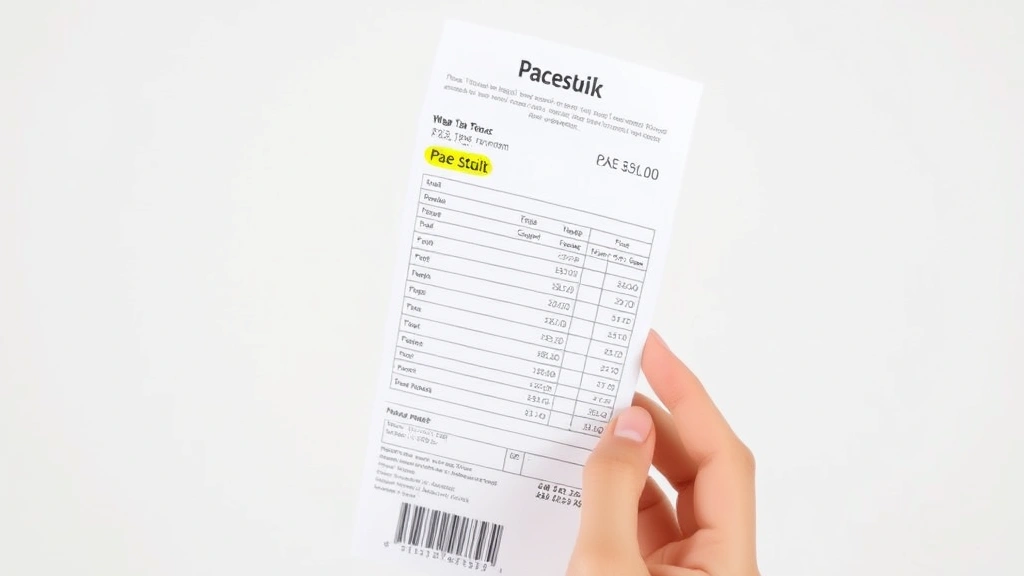 philadelphia pa wage tax - 
Person holding paystub with highlighted wage tax section, neutral background, c