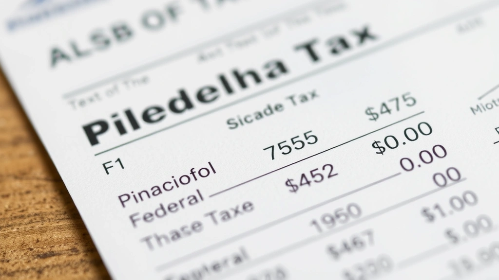 philly income tax - 
Close-up of a paycheck stub showing Philadelphia income tax withholding alongsi