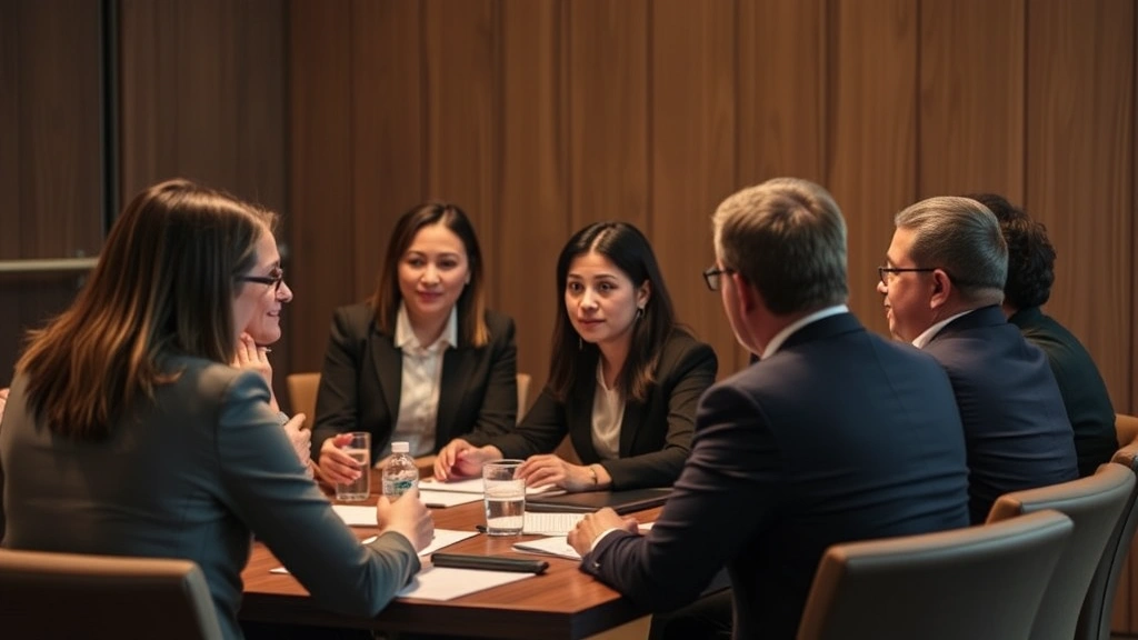 phoenix az sales tax - 
Diverse group of business professionals in meeting discussing tax compliance an