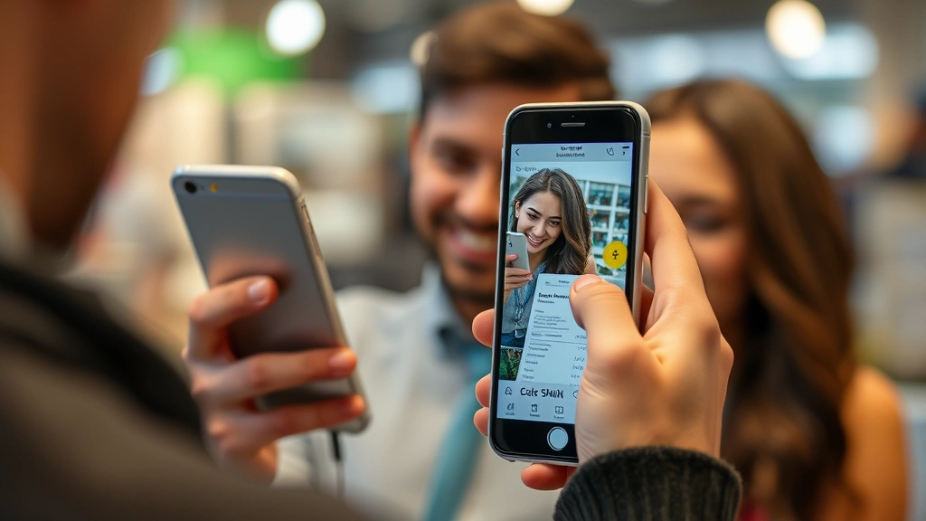 planet tax free -
smiling while using smartphone to photograph a receipt