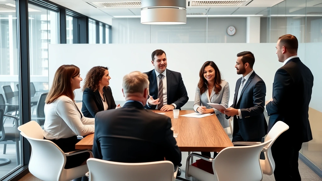 portland sales tax - 
Diverse group of professionals in business attire discussing tax planning strat