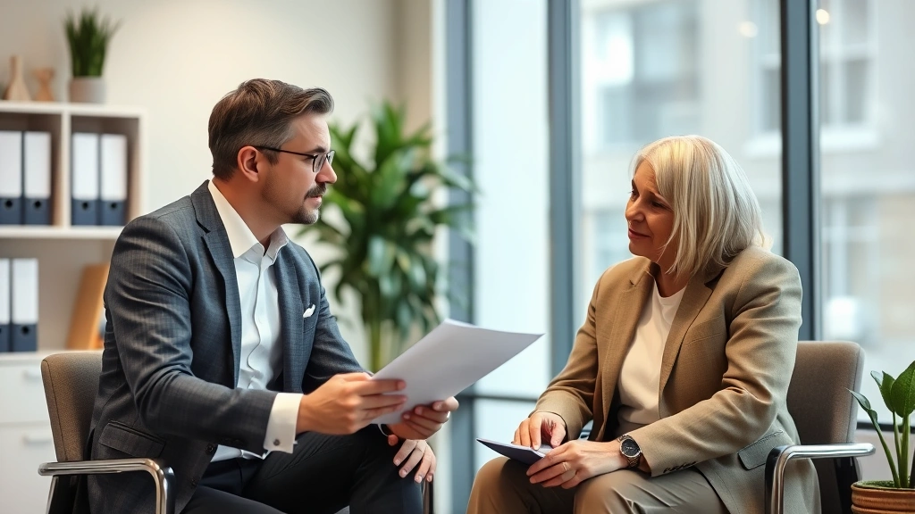 property tax in pg county maryland - 
Professional financial advisor or CPA explaining property tax credits and homes