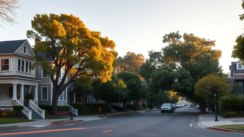 property tax palo alto 685 waverley ave - 
Elegant Palo Alto residential street with Victorian and modern homes, tree-line