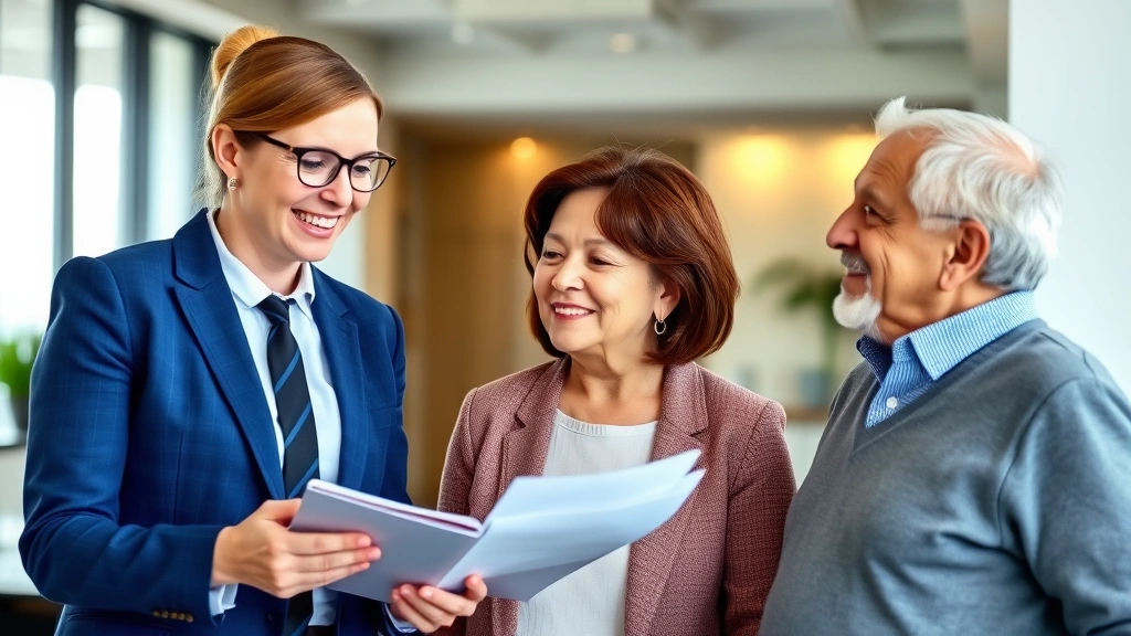 property tax relief new jersey - 
Friendly female CPA or tax professional in business casual attire explaining pr