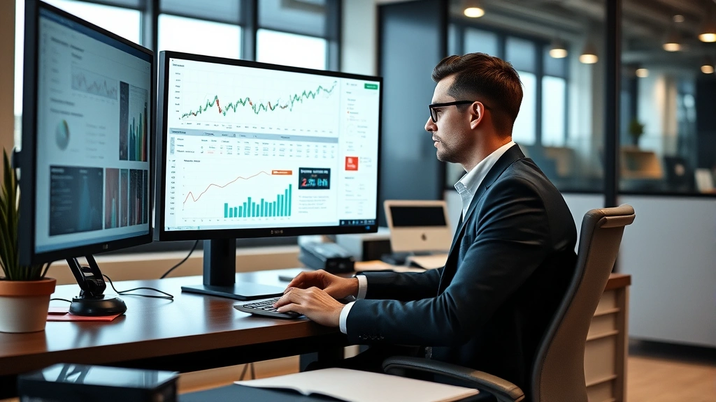 qualified dividends and capital gain tax worksheet 2024 -
Professional accountant working on computer with financial charts and graphs vi