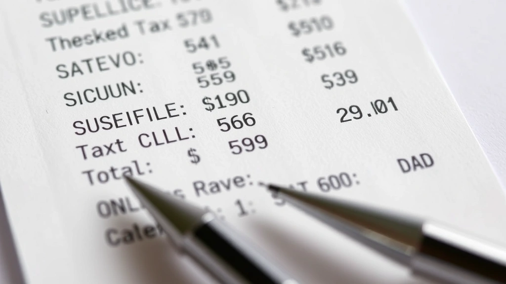 raleigh sales tax - 
Close-up of receipt showing itemized purchases with sales tax calculation highl
