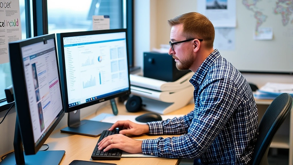 raleigh sales tax - 
Business owner at computer reviewing sales tax compliance forms and reports for