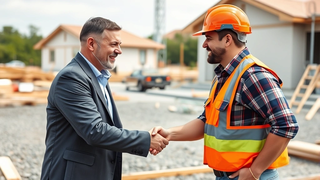 real estate professional tax benefits - 
Handshake between real estate professional and contractor or property manager o