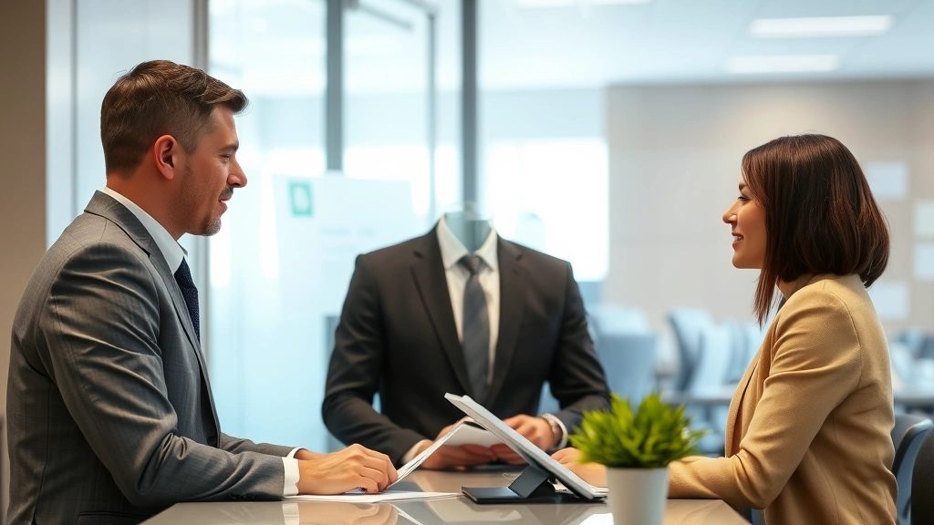 republic bank tax refund solutions - 
customer speaking with banker at desk
