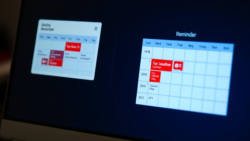 revenge tax - 
Digital calendar and reminder notifications on computer screen showing tax dead