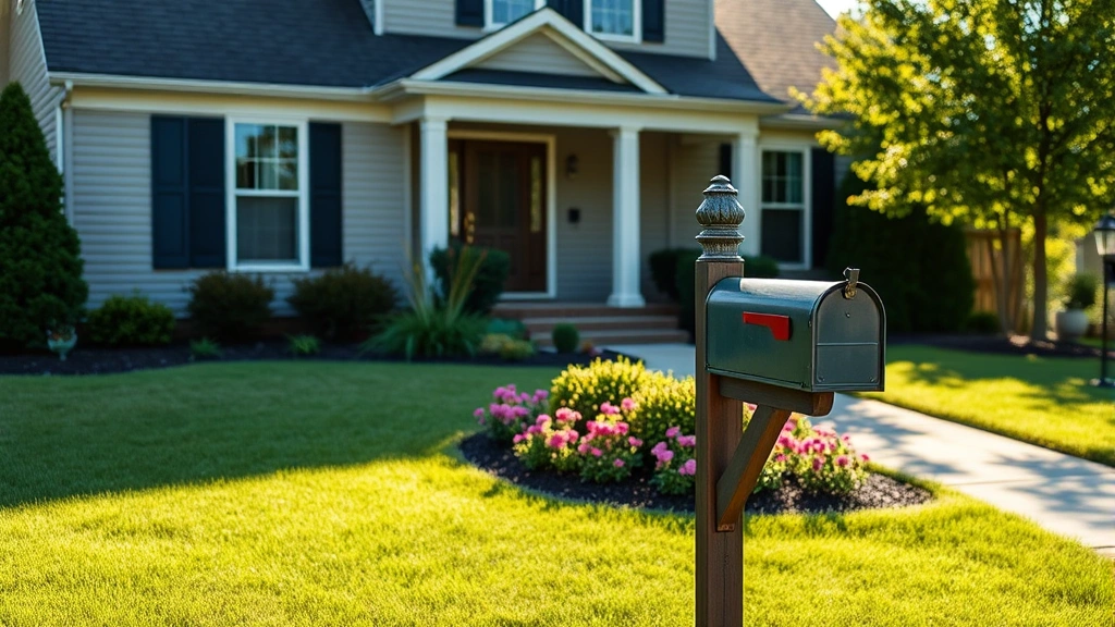 richland county real estate taxes - 
Richland County residential home exterior with manicured lawn and mailbox, mid-