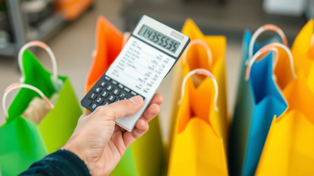sacramento california sales tax - 
Hands holding receipt and calculator over shopping bags
